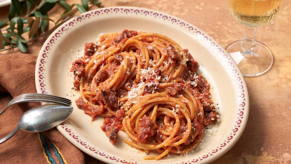 Alnatura Rezept: Spaghetti quadrati all’amatriciana