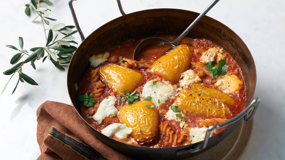 Alnatura Rezept: Überbackene Tomatensuppe mit gegrillter Paprika